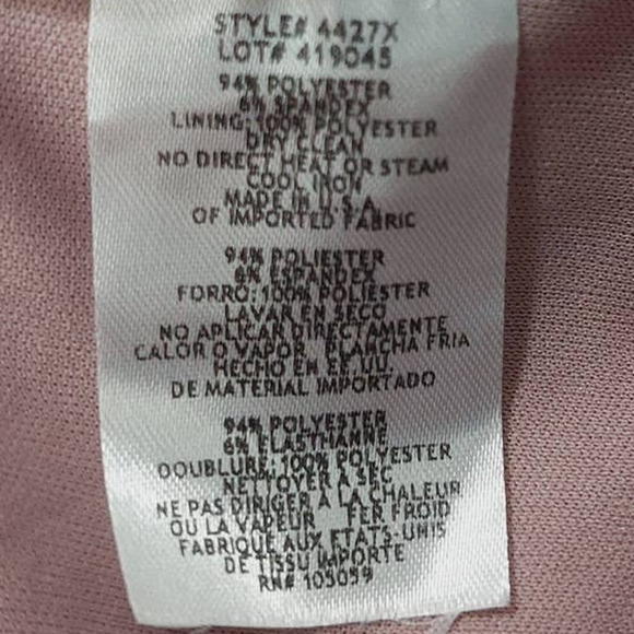 XSCAPE 14 1x plus pink Allison Scuba Crepe Ruffle Cutout Maxi Formal Dress B118 - Picture 8 of 12